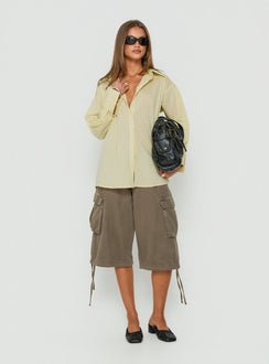 Izzybella Long Sleeve Shirt Yellow Stripe