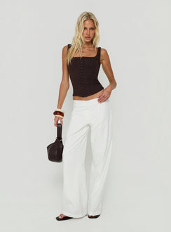 Floreva Corset Top Chocolate