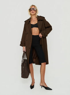 Westwind Trench Coat Chocolate