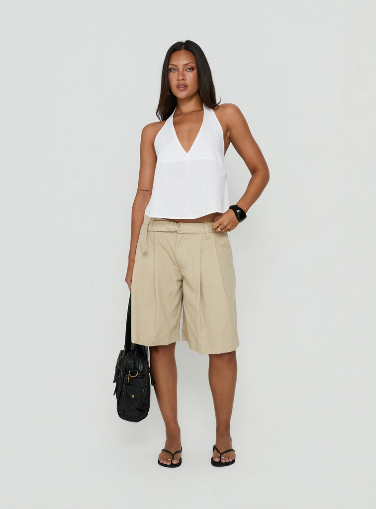 Faira Halter Top White | Princess Polly
