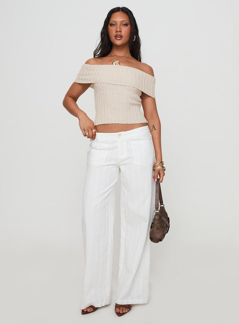 Vendi Low Rise Pant Petite | White | Womens | Princess Polly Petite Vendi Low Rise Pant Petite | White | Womens | Princess Polly Petite