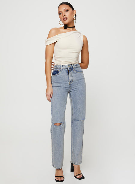 Princess Polly Love Lounge Ripped Jeans