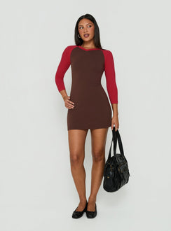 Kipp Raglan Rib V Neck Mini Dress Multi