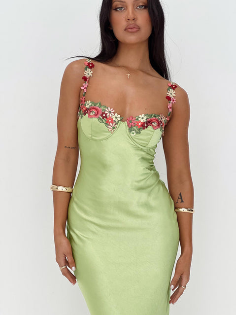 Kenzie Maxi Dress Green | Princess Polly Kenzie Maxi Dress Green | Princess Polly