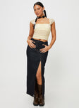 Mesh crop top Cap sleeve, sweetheart neckline, ruched bust Good stretch, lined bust