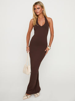Spicy Maxi Dress Chocolate