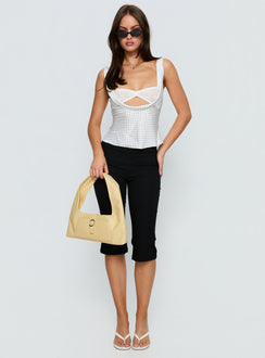 Delilah Top Porcelain Polka