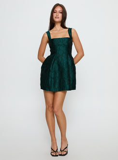 Eloquent Mini Dress Forest Green | Princess Polly Eloquent Mini Dress Forest Green | Princess Polly