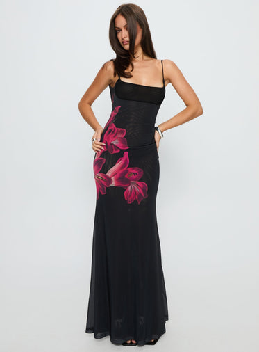 Black Floral Maxi Dresses Black Floral Maxi Dresses