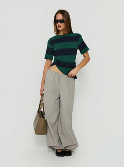 In Transit Tee Green Stripe