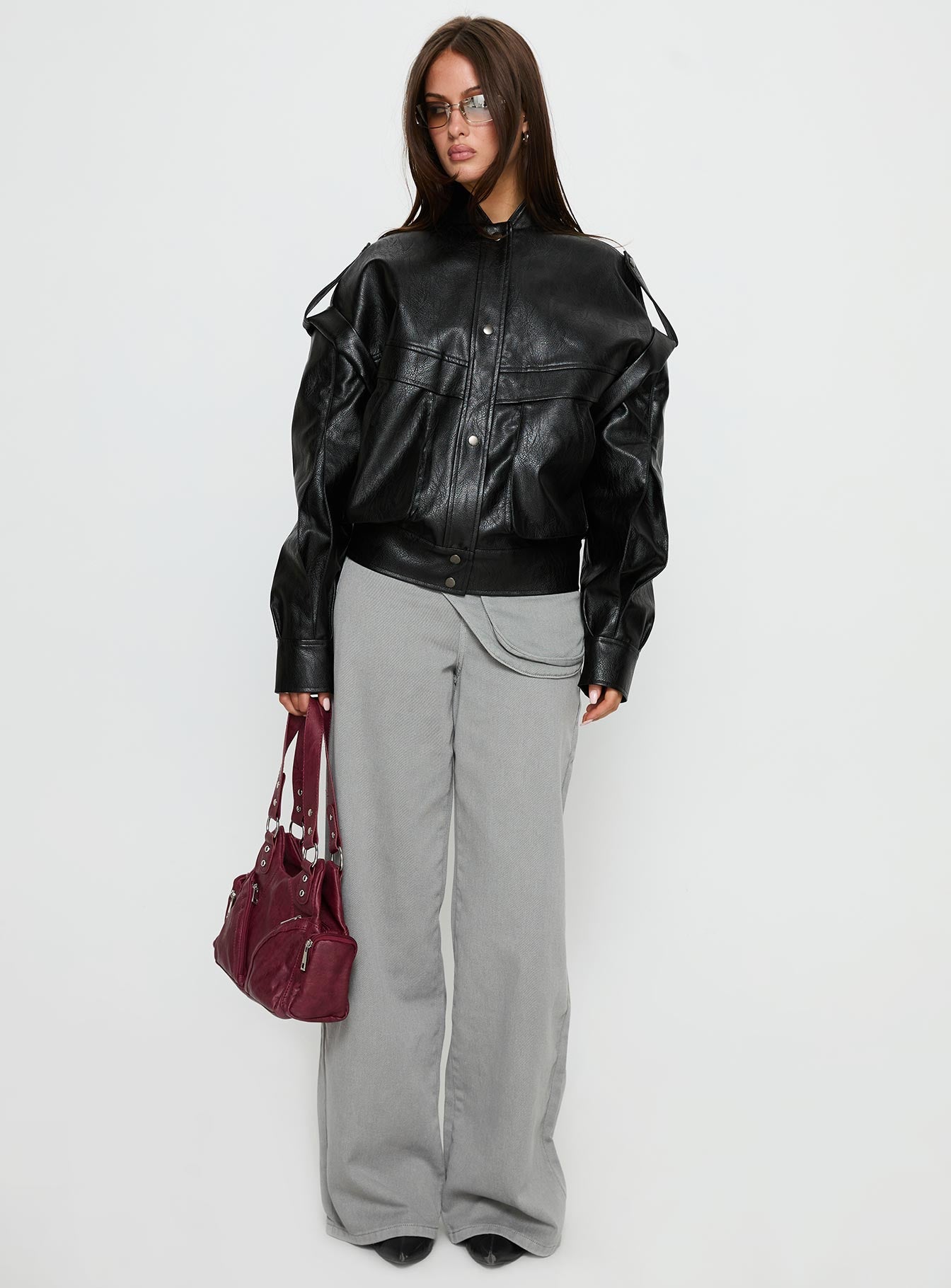 Madame Bomber Jacket Onyx | Princess Polly