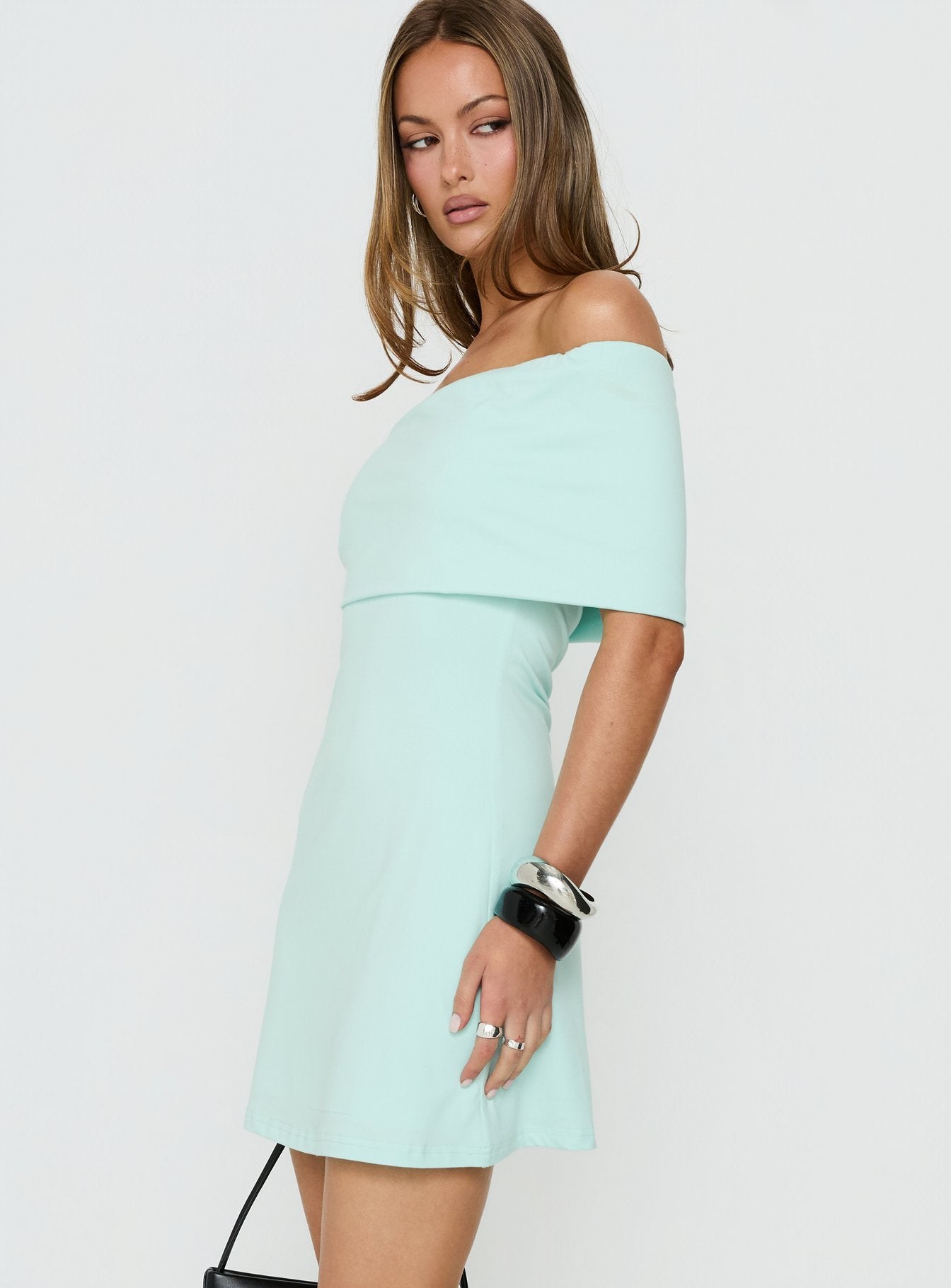turquoise one shoulder dress ARRANGE spiral trim one shoulder maxi dress in turquoise blue
