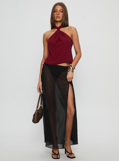 Adalynne Twist Front Top Red