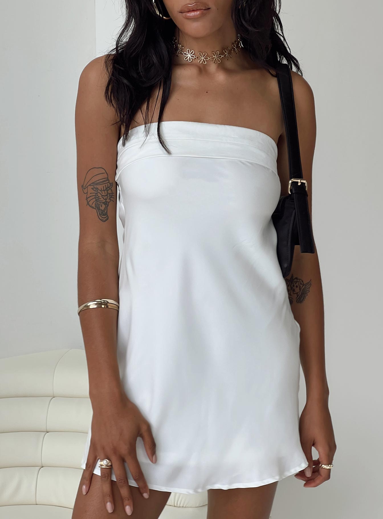 Phillipa mini dress white