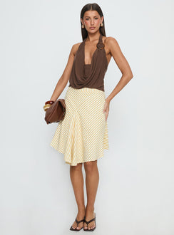 Lanelle Ring Detail Top Chocolate