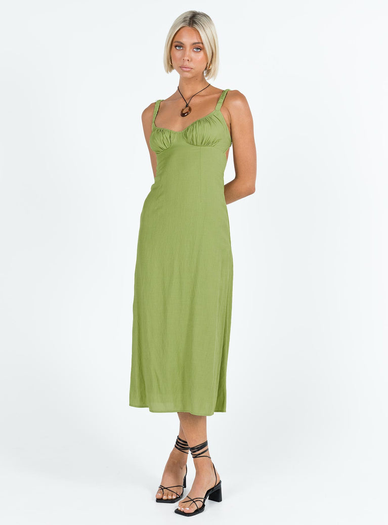 Georgia Midi Dress Green