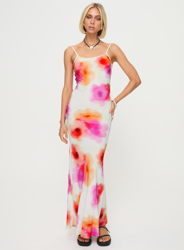 Luncheon Maxi Dress Pink Multi