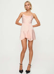 Mini dress Silk material look, cowl neckline, adjustable straps, invisible zip fastening Non-stretch material, fully lined 
