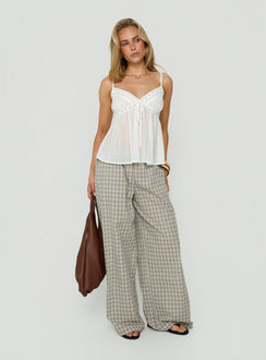 Lunea Concealed Waistband Pants Multi Check