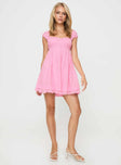 Carlita Mini Dress Pink Petite