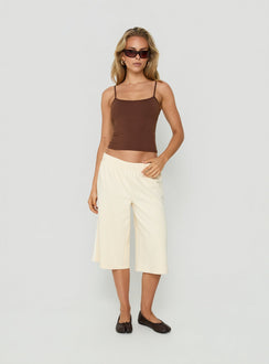 Sayllor Longline Sweat Shorts Cream