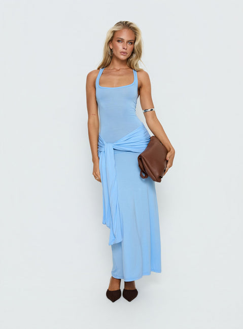 Madisa Racerback Maxi Dress Blue | Princess Polly Madisa Racerback Maxi Dress Blue | Princess Polly