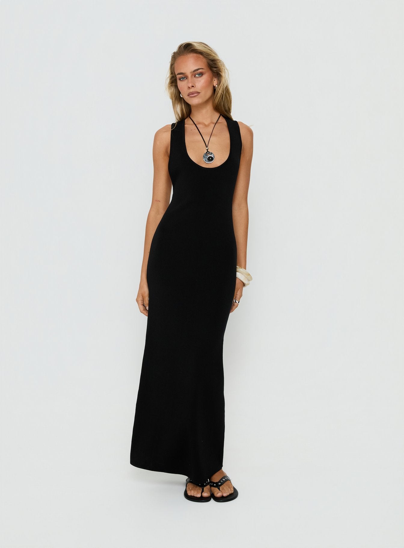 Rhen Racerback Maxi Dress Black Rhen Racerback Maxi Dress Black