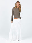 product Miriah Maxi Skirt White Low Impact Princess Polly  Maxi Maxi 