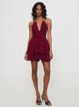 Bonfire Romper Burgundy