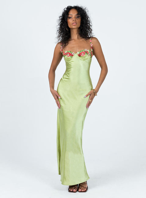 Kenzie Maxi Dress Green Lower Impact