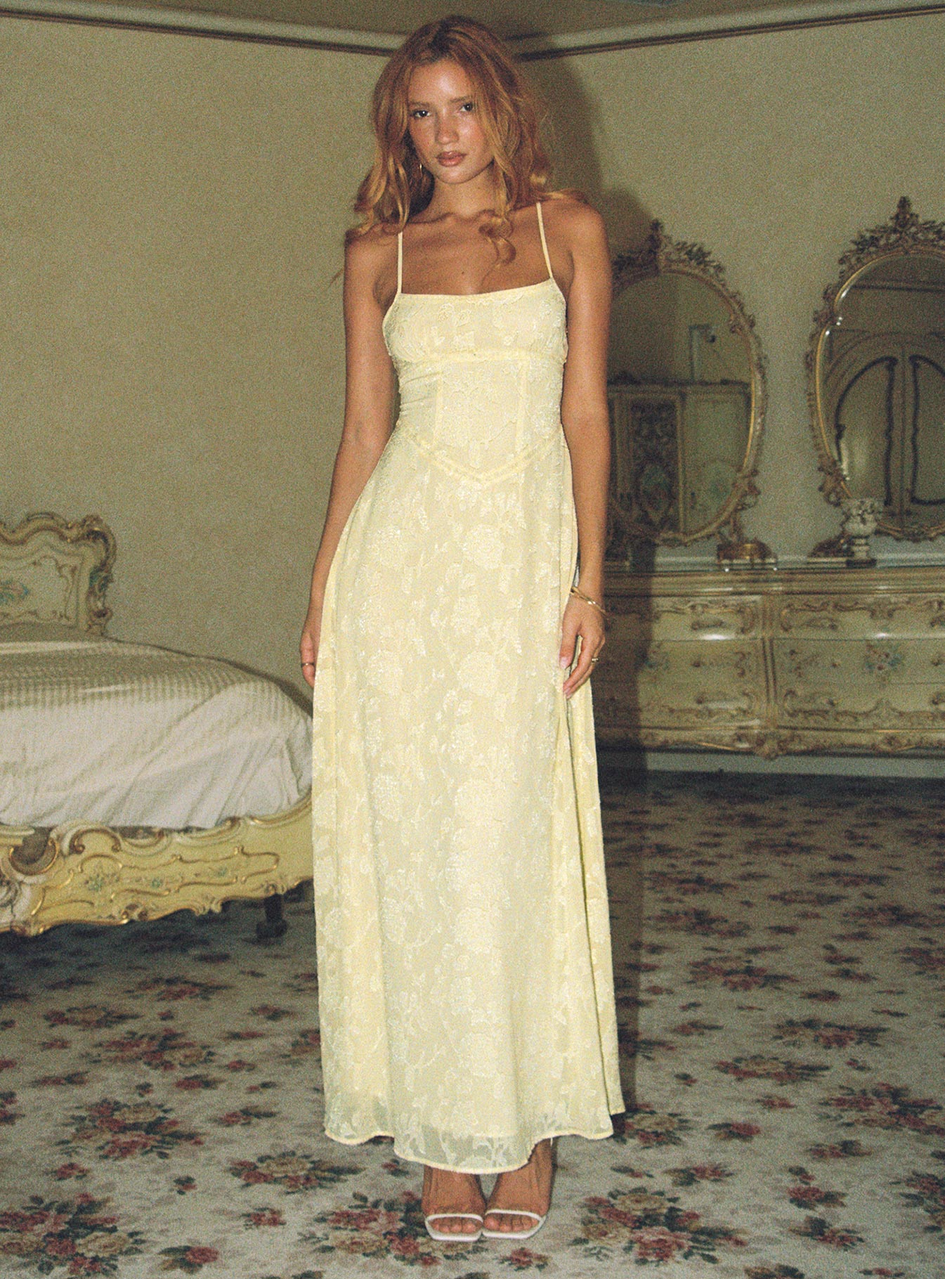 South of france maxi dress yellow