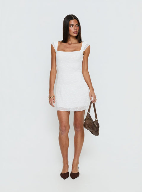 Lanchester Mini Dress | White | Womens Lanchester Mini Dress | White | Womens