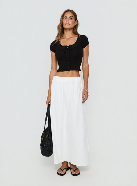 Kaliyah Layered Button Down Top Black