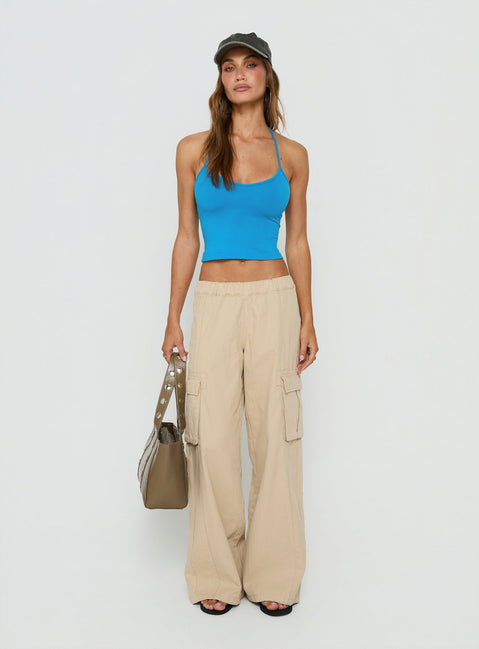 Scarletta Ultra Wide Cargo Pants Natural