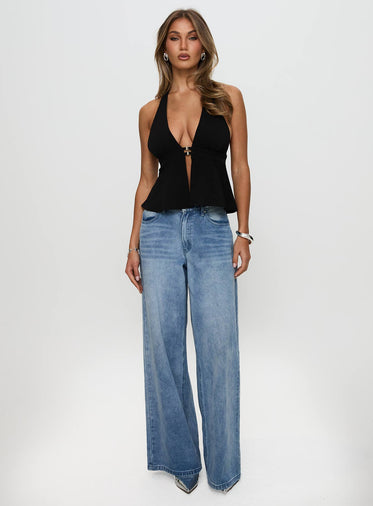 Brealle Halter Top Black