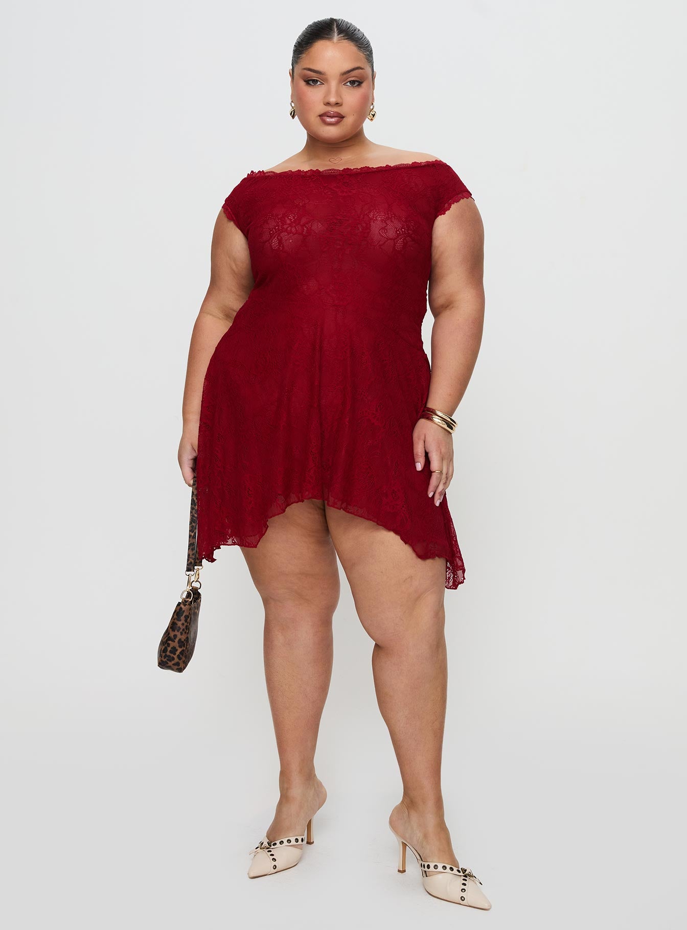 La Dolce Vita Lace Mini Dress Red | Princess Polly La Dolce Vita Lace Mini Dress Red | Princess Polly