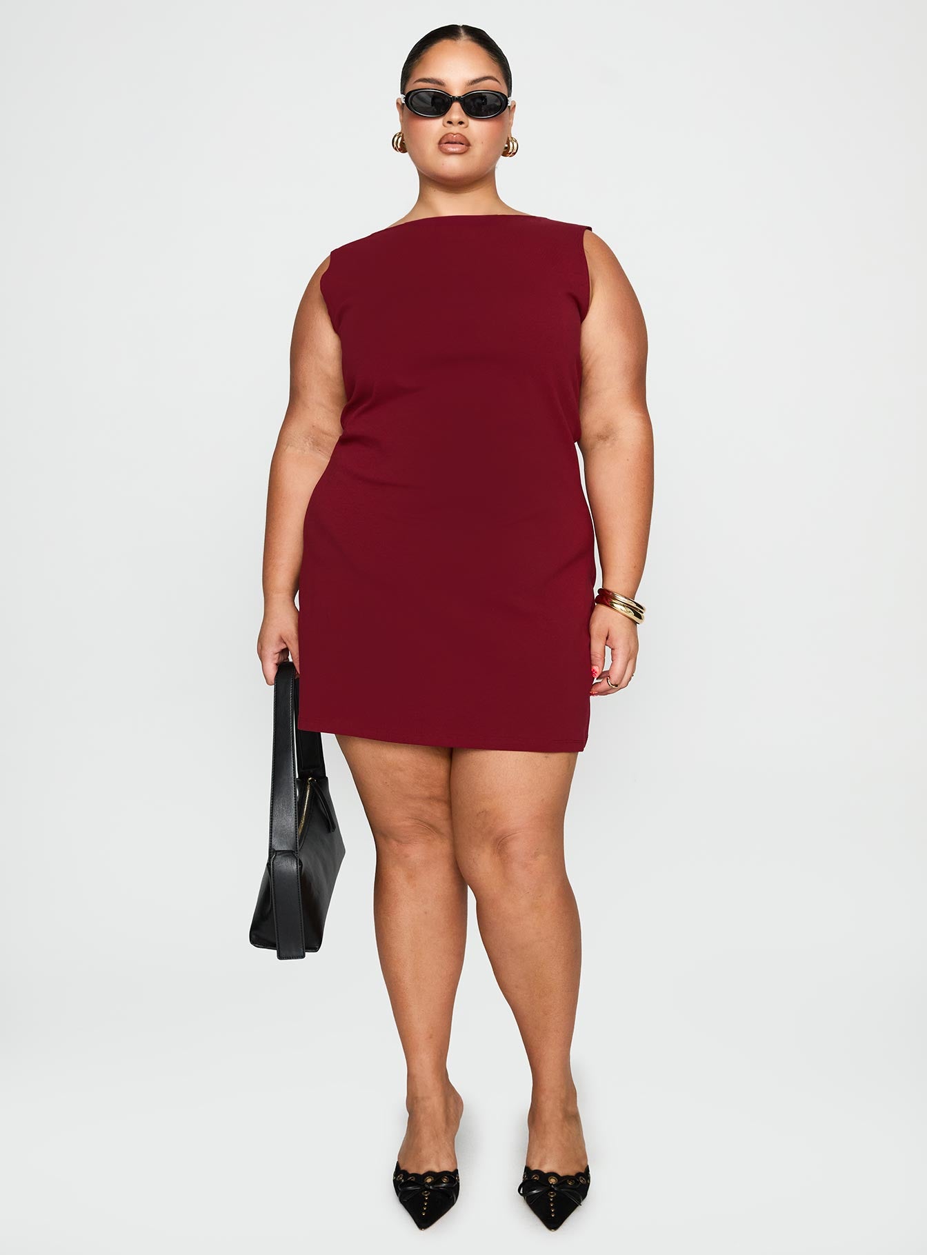 burgundy short dress plus size Unique Bargains Women's Plus Size Bodycon Mesh Stretchy Ruched Pencil Mini Dress 4X Burgundy