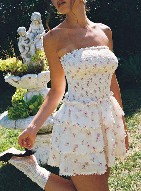 Sunkiss Frill Mini Dress | Floral | Womens | Princess Polly Sunkiss Frill Mini Dress | Floral | Womens | Princess Polly