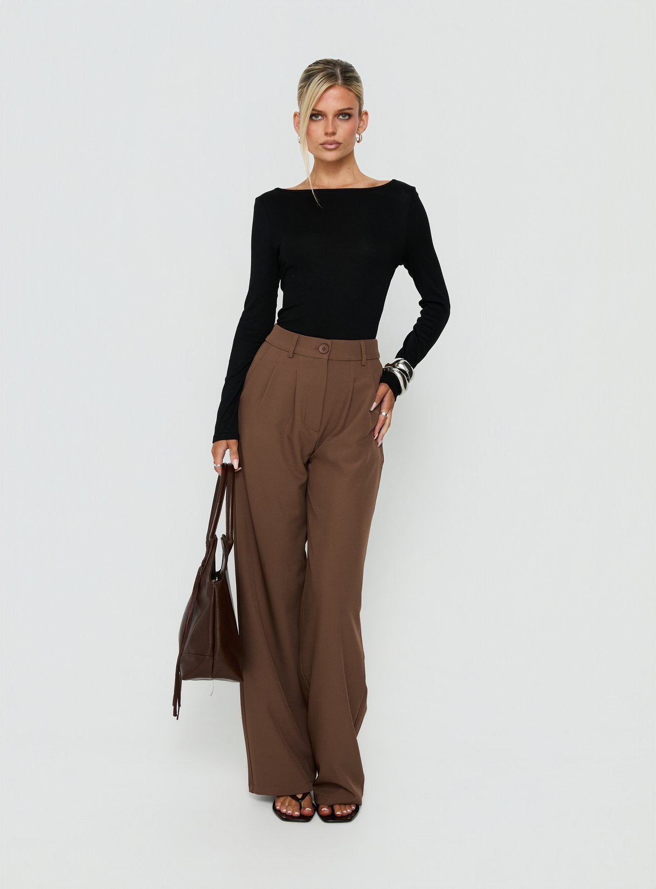 Archer Pants Petite | Brown | Womens