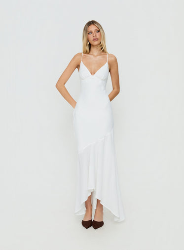 white flowy maxi dress PRETTYGARDEN Women's Summer Flowy Maxi Dress Casual Sleeveless Spaghet main image 1