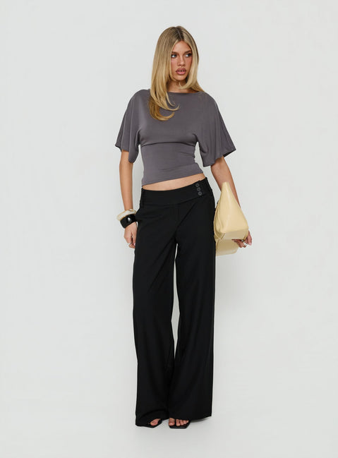 Cedars Low Rise Pant Black