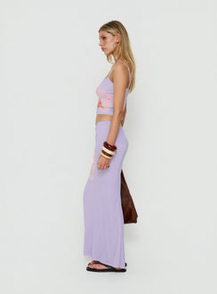 Golden Visions Maxi Skirt Purple Orchid