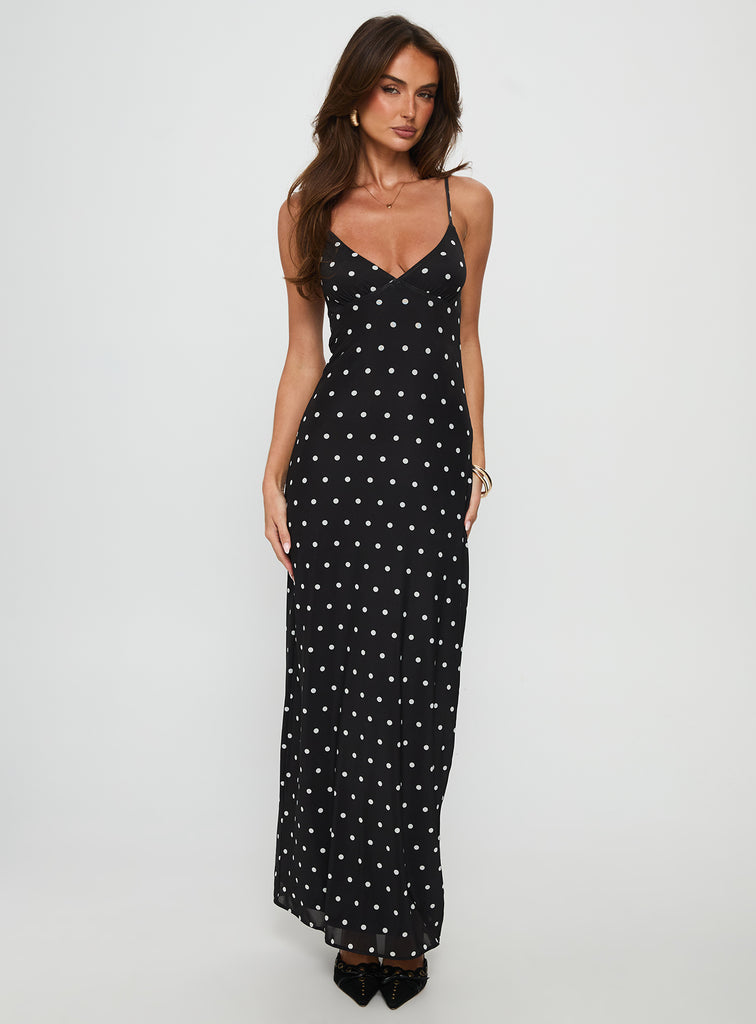 (4P. PACK) Polka Breeze Maxi Dress