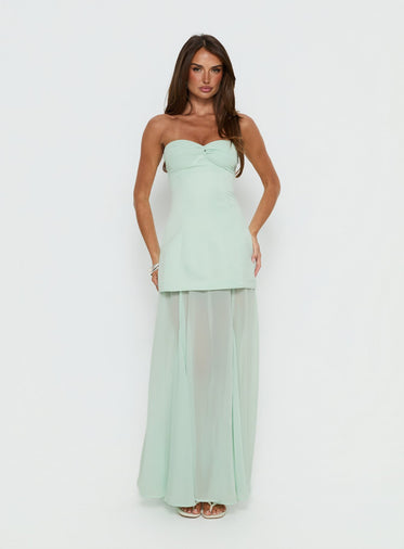 Green Strapless Dresses Green Strapless Dresses