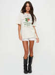 product Princess Polly Half Sleeves Crew Neck  Local Produce Tee White