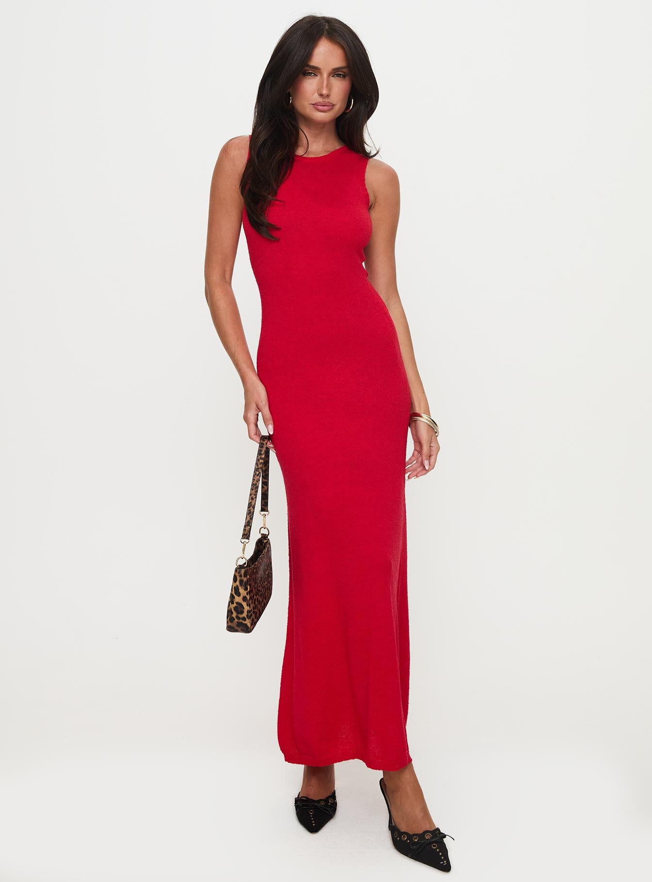 fitted lace wedding dress Whitley Cut Out Knit Maxi Dress Red fitted lace wedding dress Whitley Cut Out Knit Maxi Dress Red