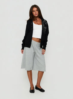 All Day Studded Oversized Hoodie Black