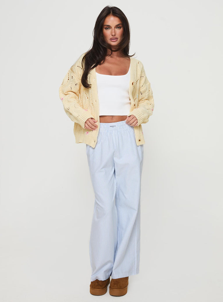 Abner Cable Cardigan Cream | Princess Polly A Abner Cable Cardigan Cream | Princess Polly A