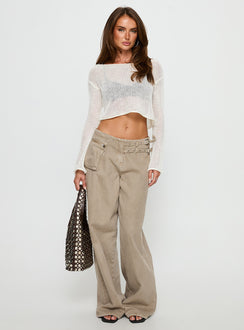 Cafe Pari Sweater White