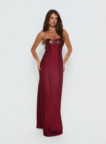 Burgundy Maxi Dresses